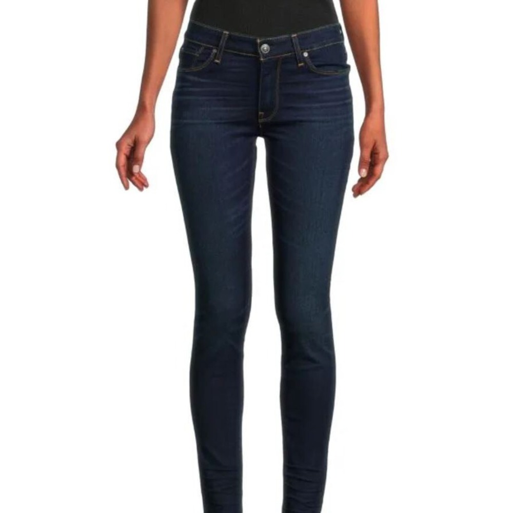 Hudson Blair Jeans Womens 26 Navy Stretch Skinny T9DDNB7508 Ankle Raw Hem NEW